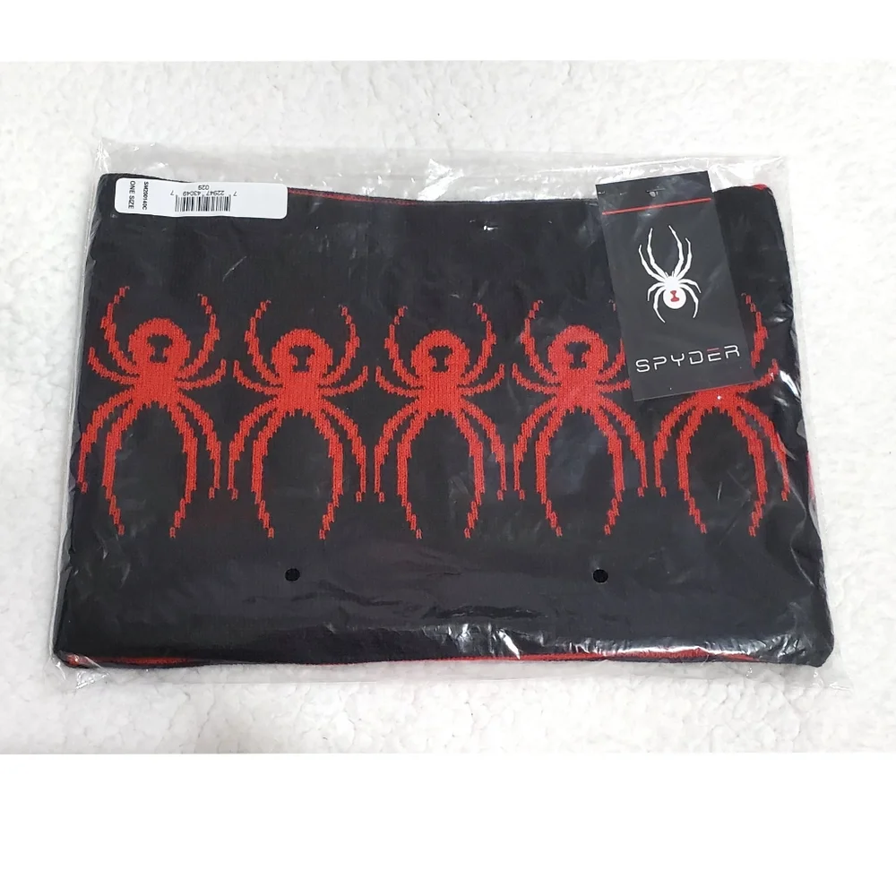 New Spyder Reversible Jacquard Logo Neck Gaiter O/S